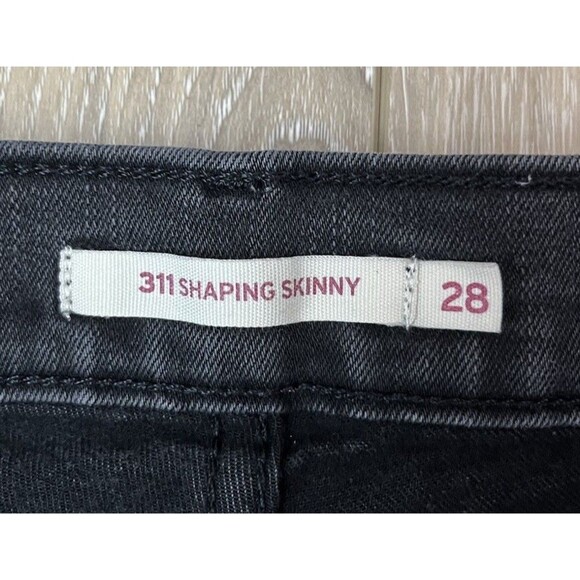 Levi’s 311 Shaping Skinny Black Jeans Stretch Women’s Size 28 - Picture 7 of 8